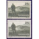 1966. Det danske Hedeselskab, alm. + FLUOR papir. AFA nr. 443-443F postfrisk   Stemplet FDC