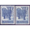 1966. Dansk Fredning, Holte Allé, alm. + FLUOR papir. AFA nr. 446-446F postfrisk  Stemplet FDC