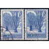 1966. Dansk Fredning, Holte Allé, alm. + FLUOR papir. AFA nr. 446-446F postfrisk  Stemplet FDC