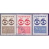 1966. Flygtning 66. AFA nr. 448F-450F postfrisk  Stemplet FDC