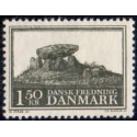 1966. Dansk Fredning. Jysk kæmpehøj. AFA nr. 451 postfrisk  Stemplet FDC