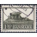 1966. Dansk Fredning. Jysk kæmpehøj. AFA nr. 451 postfrisk  Stemplet FDC