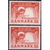 1967. Musikkonservatorium, alm. + FLUOR papir. AFA nr. 452-452F postfrisk  Stemplet FDC