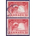 1967. Musikkonservatorium, alm. + FLUOR papir. AFA nr. 452-452F postfrisk  Stemplet FDC