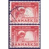 1967. Musikkonservatorium, alm. + FLUOR papir. AFA nr. 452-452F postfrisk  Stemplet FDC