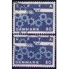 1967. EFTA, alm. + FLUOR papir. AFA nr. 453-453F postfrisk  Stemplet FDC