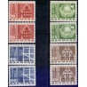 1967. København 800 År, alm. + FLUOR papir. AFA nr. 454-457F postfrisk  Stemplet FDC