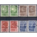 1967. København 800 År, alm. + FLUOR papir. AFA nr. 454-457F postfrisk  Stemplet FDC