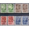 1967. København 800 År, alm. + FLUOR papir. AFA nr. 454-457F postfrisk  Stemplet FDC