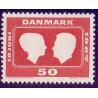 1967. Prinsesse Margrethes bryllup  AFA nr. 458F postfrisk  Stemplet FDC