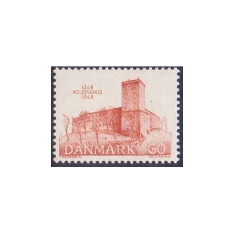 1968. Koldinghus. AFA nr. 471 postfrisk  Stemplet FDC