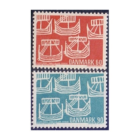 1969. Nordens dag. AFA nr. 478-79 postfrisk Stemplet FDC