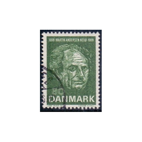 1969. Martin Andersen Nexø. AFA nr. 485 postfrisk  Stemplet FDC