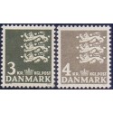 1969. Suppleringsværdi. AFA nr. 486-87 postfrisk     Stemplet FDC