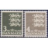 1969. Suppleringsværdi. AFA nr. 486-87 postfrisk     Stemplet FDC