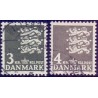 1969. Suppleringsværdi. AFA nr. 486-87 postfrisk Stemplet FDC