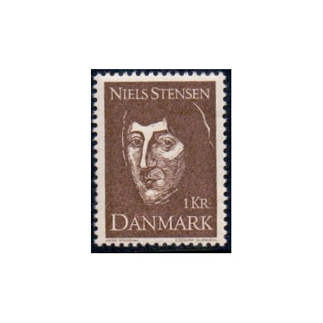 1969. Niels Stensen. AFA nr. 488 postfrisk  Stemplet FDC