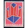 1969. Non-figurativ. AFA nr. 489 postfrisk  Stemplet FDC