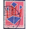1969. Non-figurativ. AFA nr. 489 postfrisk  Stemplet FDC
