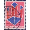 1969. Non-figurativ. AFA nr. 489 postfrisk  Stemplet FDC