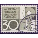 1969. Valdemar Poulsen. AFA nr. 490 postfrisk   Stemplet FDC
