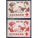 1969. Dansk Røde Kors. AFA nr. 491-92 postfrisk   Stemplet FDC
