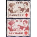1969. Dansk Røde Kors. AFA nr. 491-92 postfrisk   Stemplet FDC