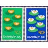 1977. Nordisk Råd. mat gummi. AFA nr. 631-32 postfrisk  stemplet FDC