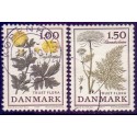1977. Truet Flora. AFA nr. 649-50 postfrisk  stemplet FDC