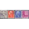 1978. Farveændringer og  suppleringsværdier. AFA nr. 652-55 postfrisk  stemplet FDC