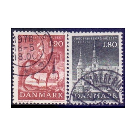 1978. Fredensborg museet. AFA nr. 656-57 postfrisk  stemplet FDC