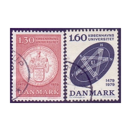 1979. Københavns universitet. AFA nr. 673-74 postfrisk   stemplet FDC