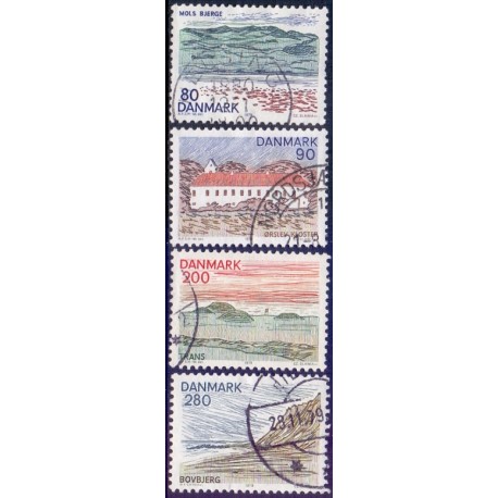 1979. Landsdelsserie Nordjylland. AFA nr. 686-89 postfrisk    stemplet FDC
