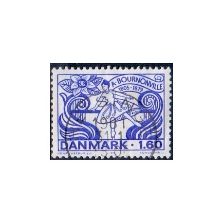 1979. Bournonvilles død. AFA nr. 691 postfrisk   stemplet FDC