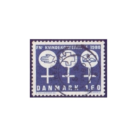 1980. FN's kvindekonfreence. AFA nr. 697 postfrisk  stemplet FDC