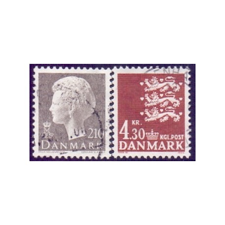 1980. Suppleringsværdier. AFA nr. 706-07 postfrisk   Stemplet FDC