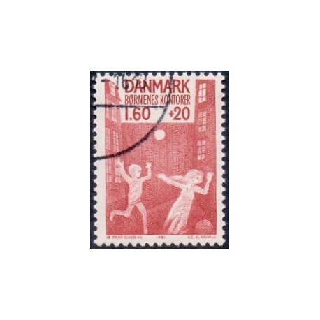 1981. Børnenes Kontorer. AFA nr. 718 postfrisk   Stemplet FDC