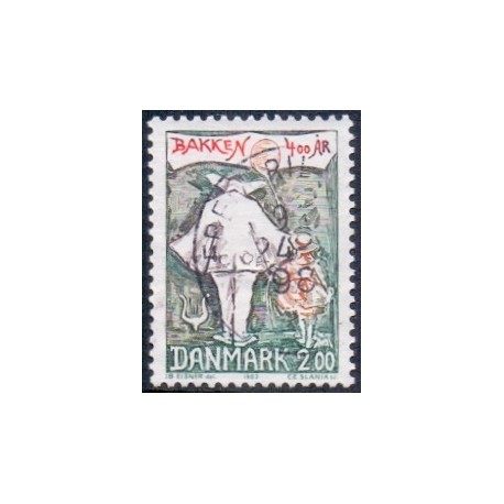 1983. Dyrehaven 400 års jubi.. AFA nr. 766 postfrisk  Stemplet FDC