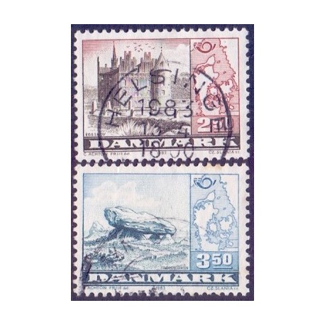1983. Fællesnordisk udgave. AFA nr. 769-70 postfrisk  Stemplet FDC