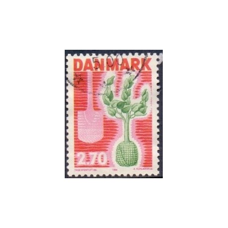 1984. Plant et træ kampagne. AFA nr. 796 postfrisk  Stemplet FDC