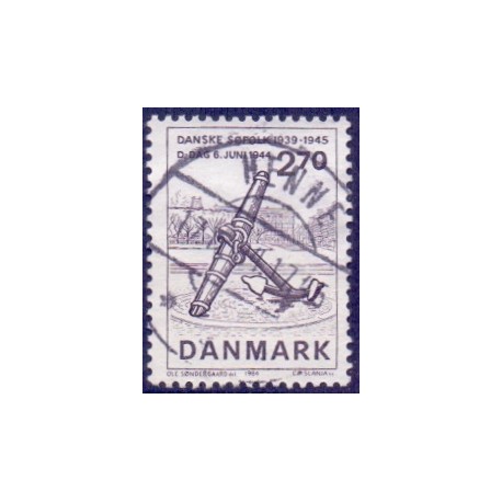 1984. Danske søfolk under invasionen. AFA nr. 805 postfrisk Stemplet FDC