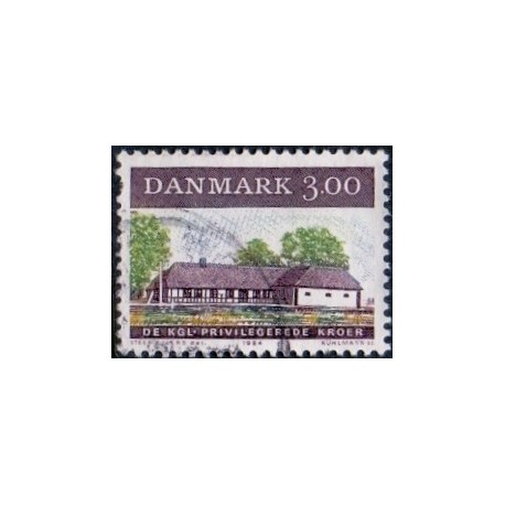 1984. Hvidsten Kro. AFA nr. 807 postfrisk Stemplet FDC