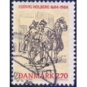 1984. Ludvig Holberg. AFA nr. 814 postfrisk  Stemplet FDC