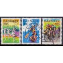 1985. Sport. AFA nr. 836-38 postfrisk  Stemplet FDC