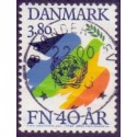 1985. FN 40-års jubilæum. AFA nr. 841 postfrisk   Stemplet FDC