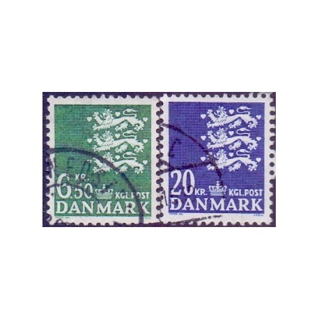 1986. Suppleringsværdier. AFA nr. 847-48 postfrisk  Stemplet FDC