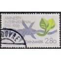 1986. Amnesty International. AFA nr. 850 postfrisk    Stemplet FDC