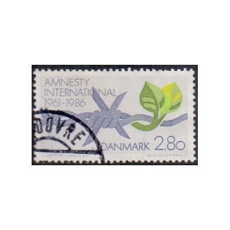 1986. Amnesty International. AFA nr. 850 postfrisk    Stemplet FDC