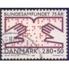 1986. Dansk Blindesamfund. AFA nr. 853 postfrisk   Stemplet FDC
