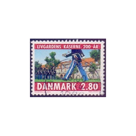 1986. Livgardens kaserne. AFA nr. 854 postfrisk  Stemplet FDC